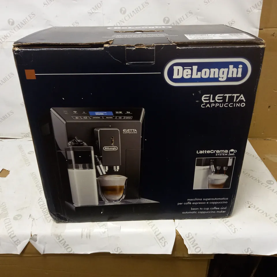 DELONGHI ELETTA BEAN TO CUP CAPPUCCINO MAKER RRP £899.99