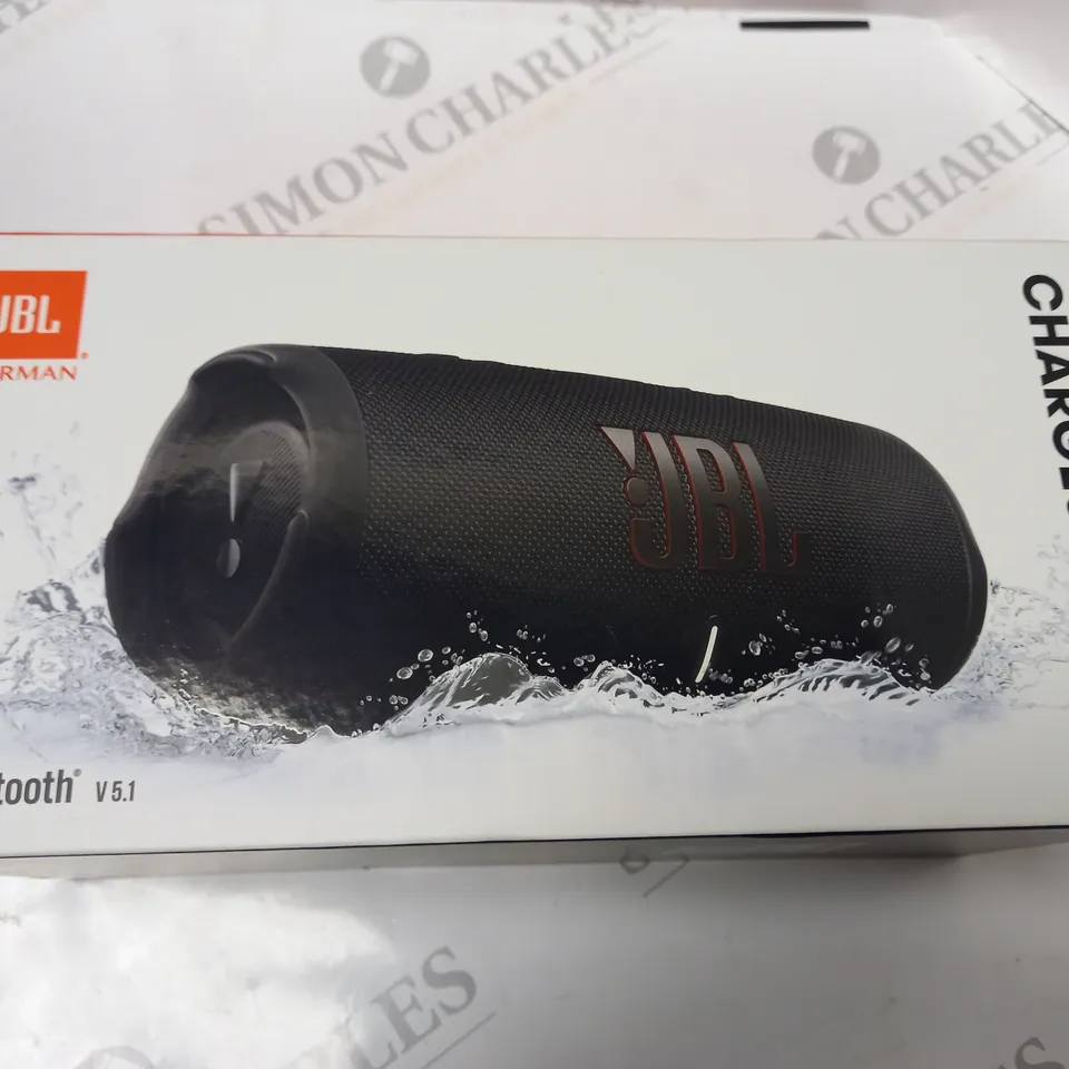 BOXED JBL HARMAN CHARGE 5 BATTERY POWERED BLUETOOTH SPEAKER