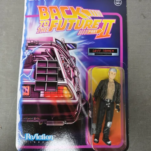 REACTION SUPER 7 COLLECTIBLE BACK TO THE FUTURE PART II ACTION FIGURE - GRIFF TANNEN