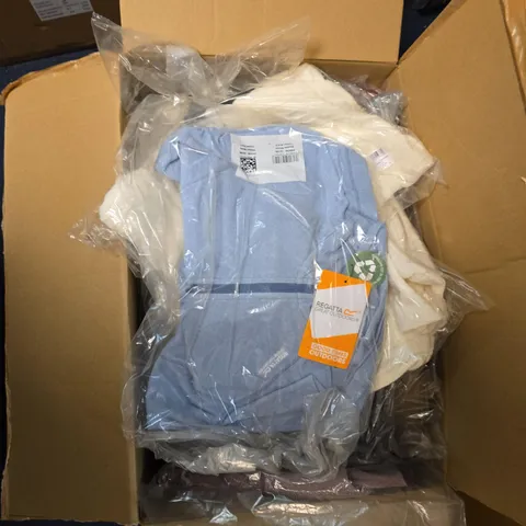 BOX OF APPROXIMATELY 12 ASSORTED BRAND NEW REGATTA ITEMS TO INCLUDE: FLOREO 4 FLEECE 
