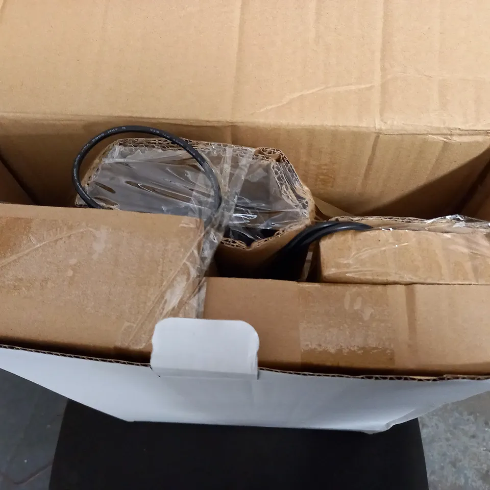 BOXED SWIVEL INTEGRATED LED UPLIGHTER - BLACK & ANTIQUED BRASS FINISH