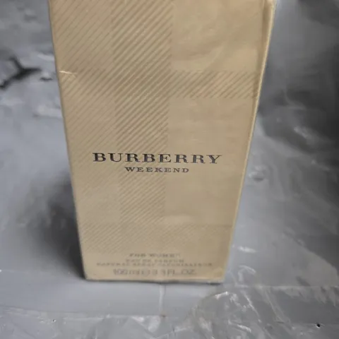 BOXED AND SEALED BURBERRY WEEKEND EAU DE PARFUM 100ML