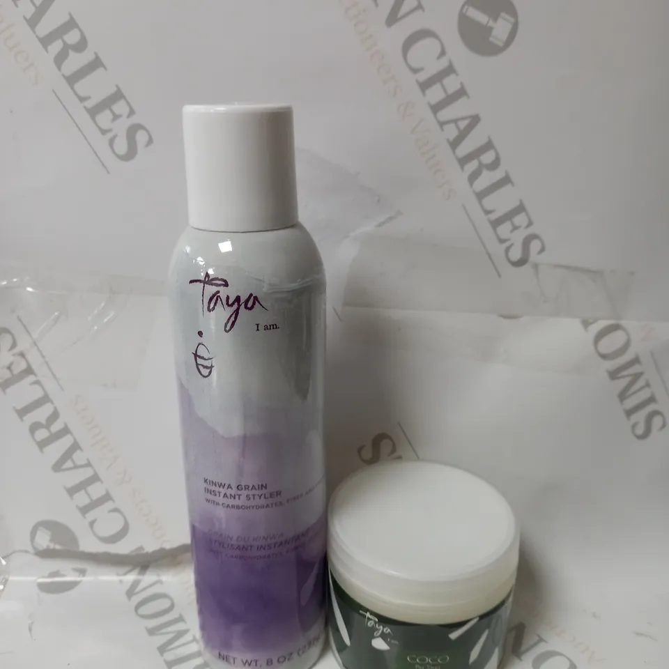 BOXED SET OF 2 TAYA COCO WATER VOLUME & TEXTURE CREAM - TAYA KINWA GRAIN INSTANT STYLER