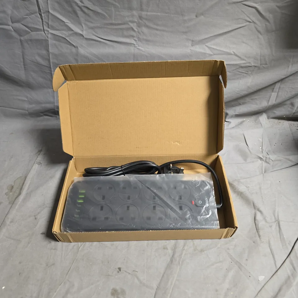 POWER STRIP WITH USB & USB-C CHARGING, SURGE PROTECTION – BOXED
