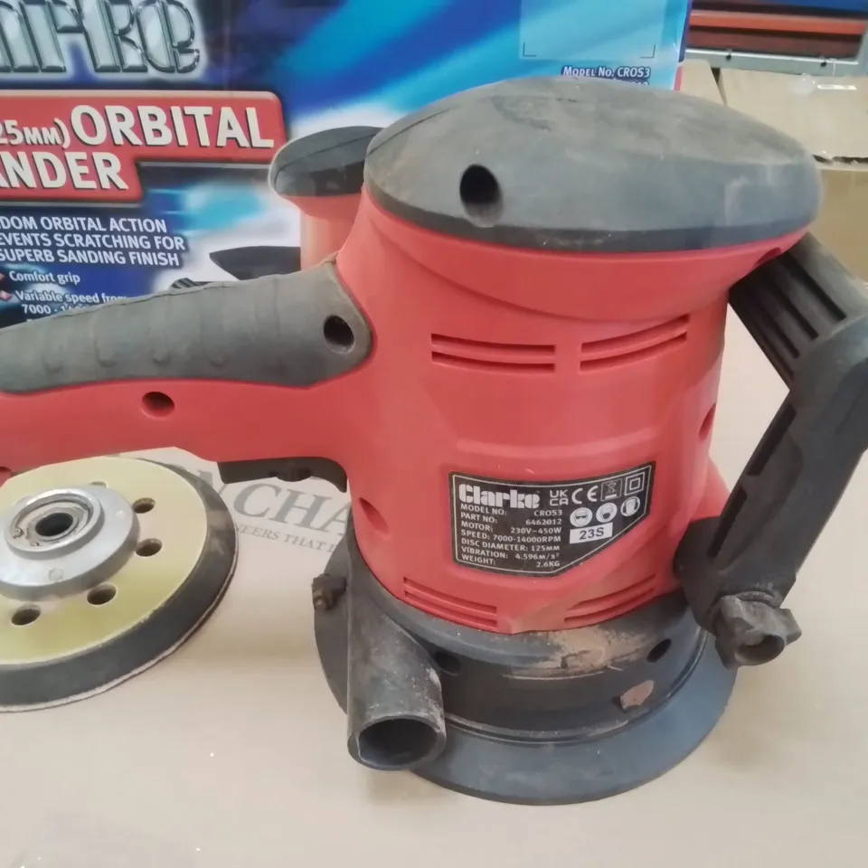 CLARKE 5" ORBITAL SANDER - CROS3