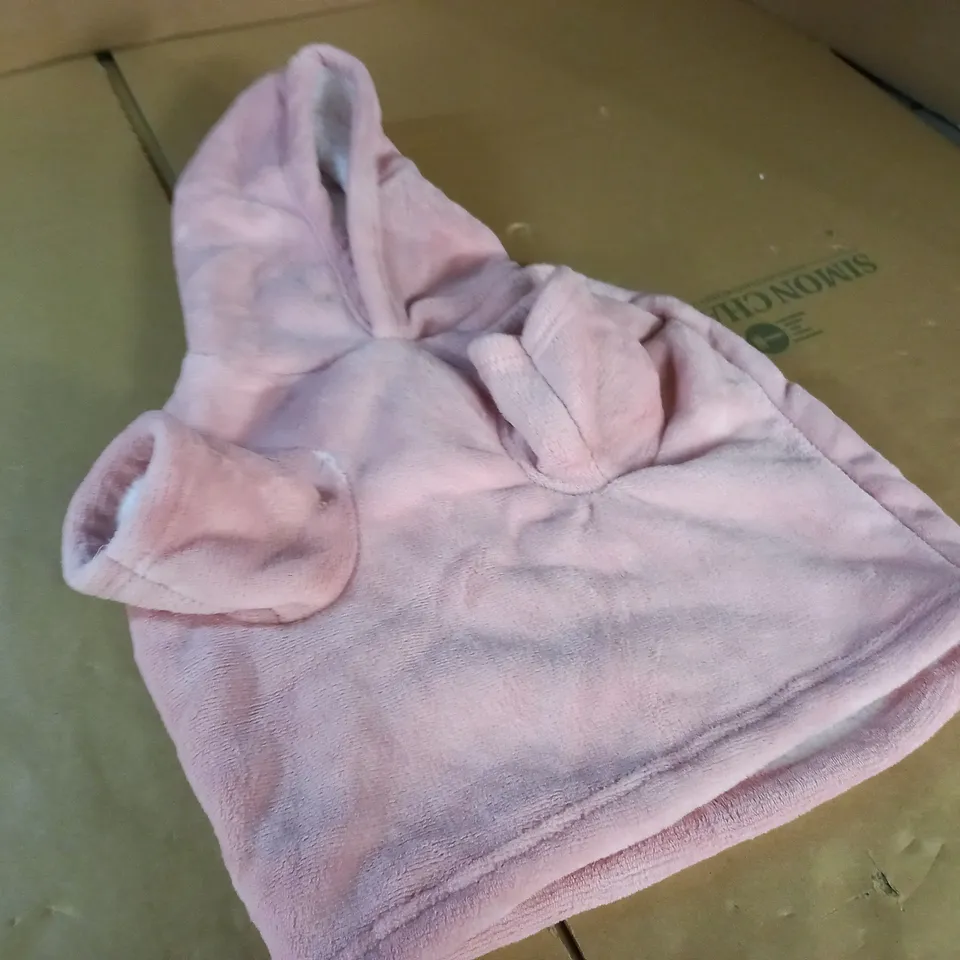 DOG HOODIE BLANKET IN BLUSH - MEDIUM