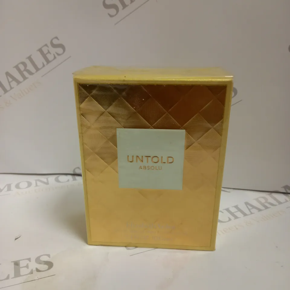 BOX OF APPROX 10 UNTOLD ABSOLU ELIZABETH ARDEN EAU DE PARFUM SPRAY 100ML