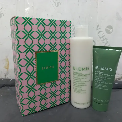 BOXED ELEMIS GIFT SET TO INCLUDE BATH & SHOWER MILK (300ml), VELVET BODY BUTTER (100ml)