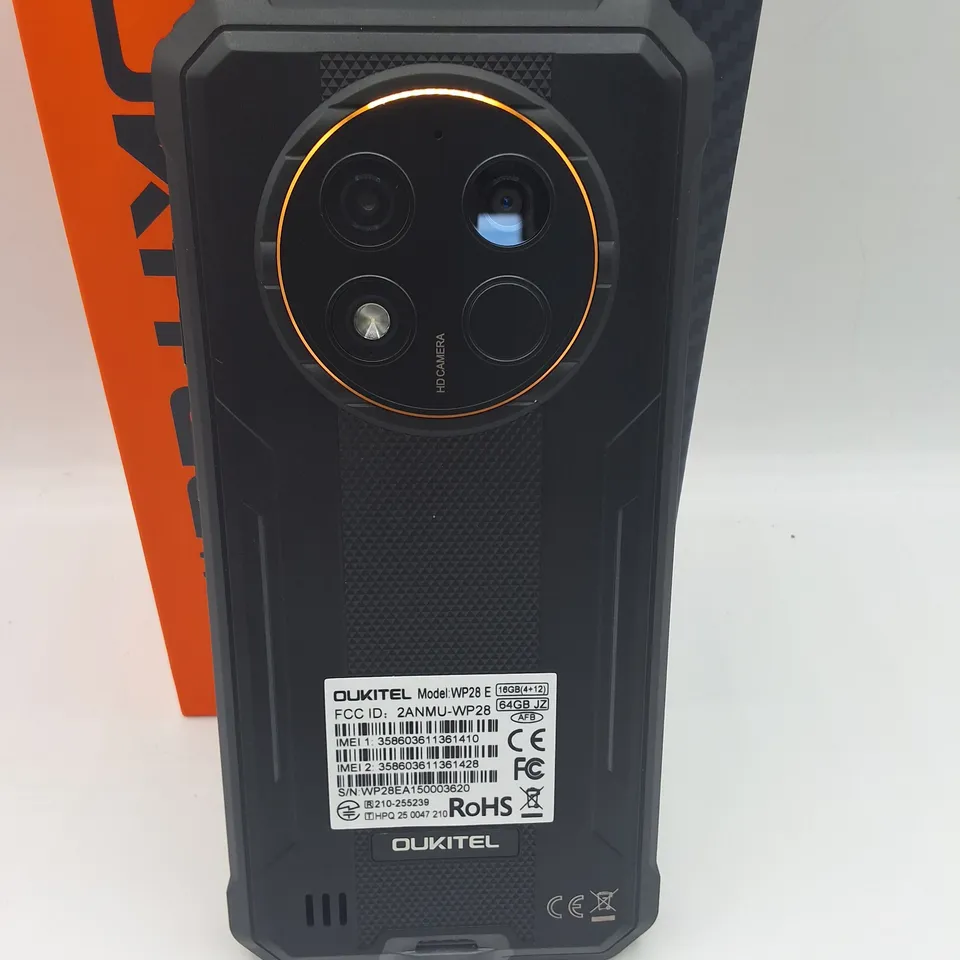 BOXED OUKITEL WP28 4+12GB 64GB DIGITAL PHONE IN BLACK 