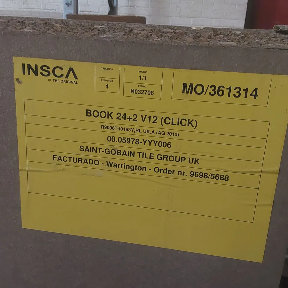 PALLET CONTAINING COMMERCIAL BOOKCASE UNIT PARTS