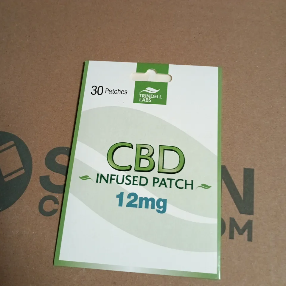 APPROXIMATELY 12 PACKS OF TRINDALL LABS CBD INFUSED PATCH 12MG - 30 PATCHES PER PACK 