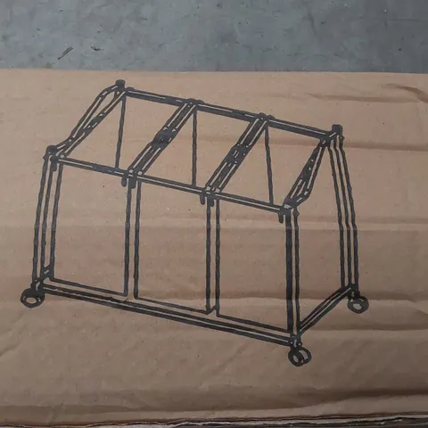 BOXED MEERVEIL LAUNDRY SORTER CART - BLACK