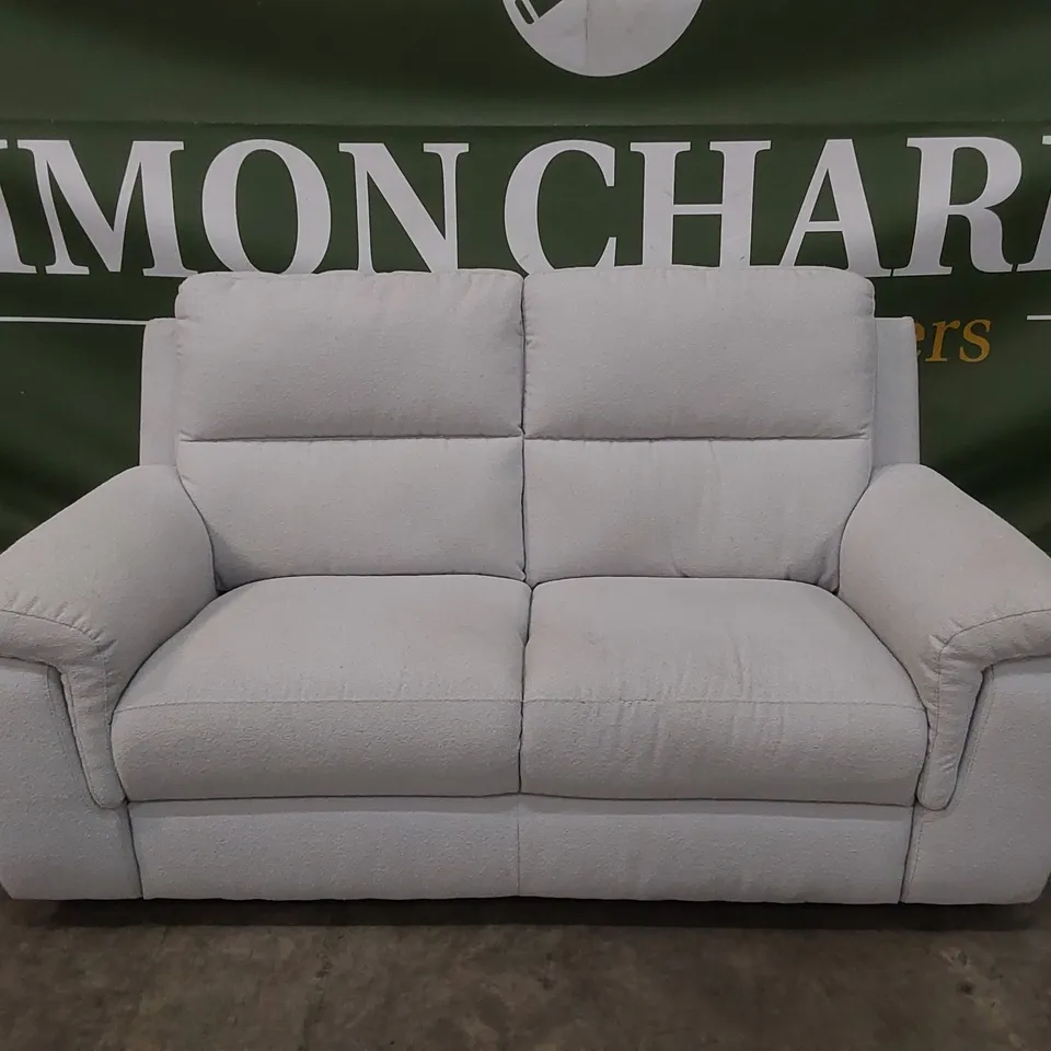 QUALITY DESIGNER ITALIAN MADE 2 SEATER FABRIC SOFA - ICE