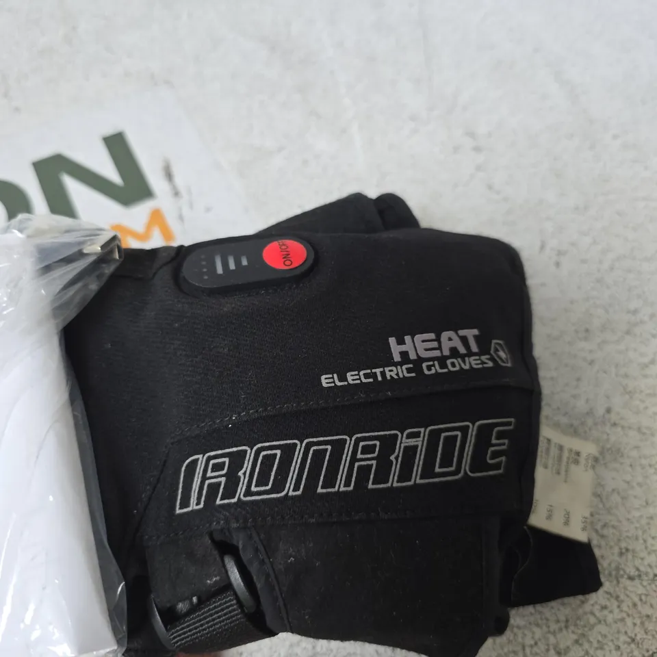 IRONRIDE HEAT ELECTRIC GLOVES – BLACK, XXL