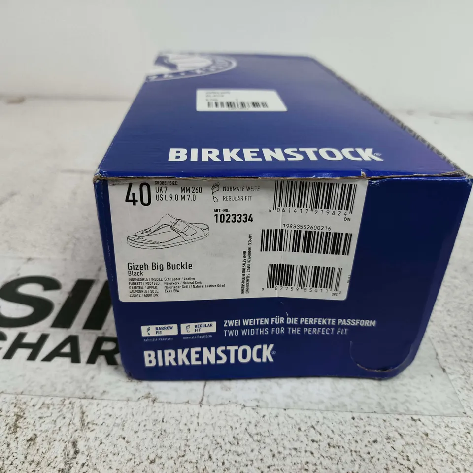 BIRKENSTOCK GIZEN BIG BUCKLE UK 7 BOXED
