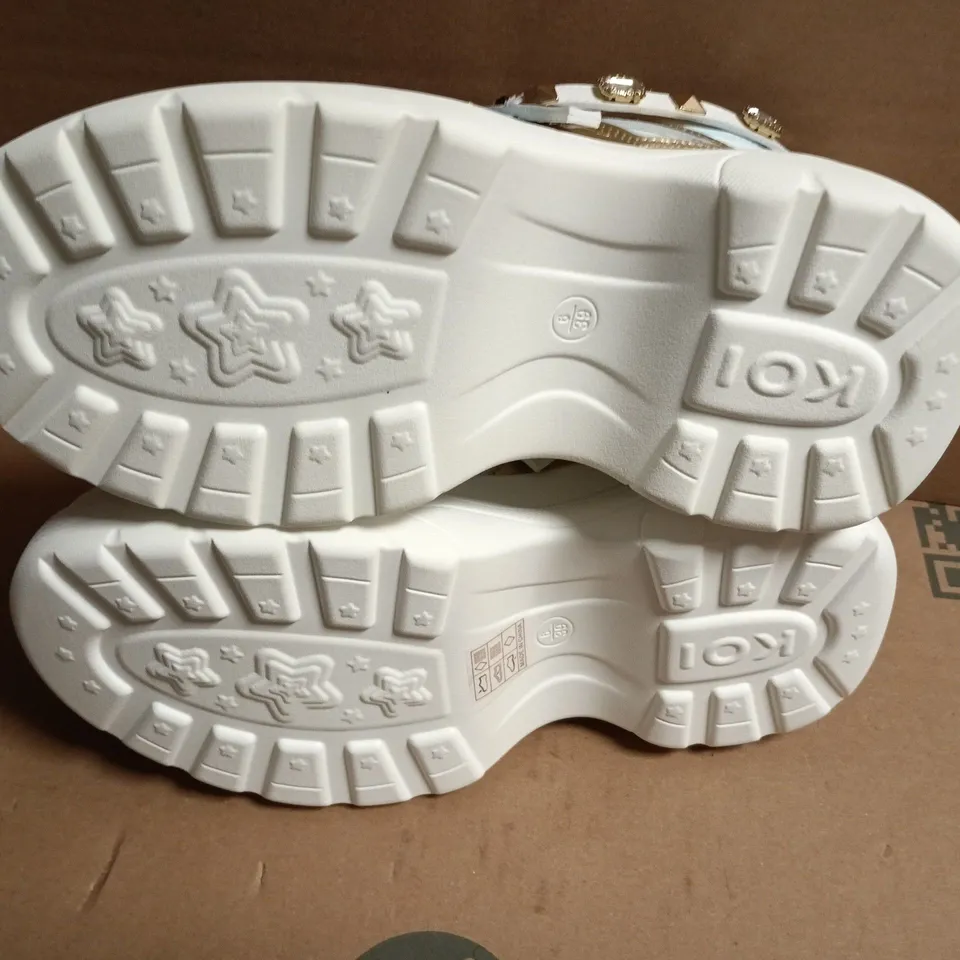 BOXED KOI MONSTER HIGH OH MY RA BEJEWELLED CHUNKY TRAINERS - UK 6