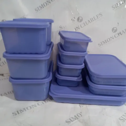 LOCK & LOCK 14 PCE STORAGE CONTAINER SET IN PURPLE