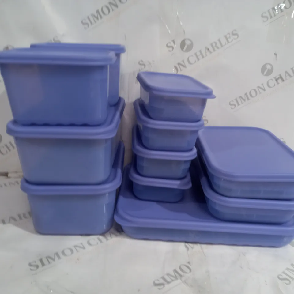 LOCK & LOCK 14 PCE STORAGE CONTAINER SET IN PURPLE