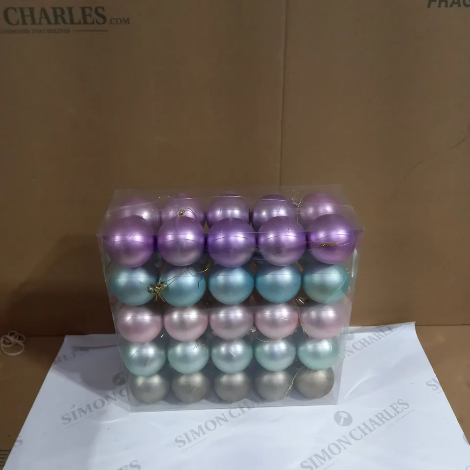 50PC BAUBLE PACK PASTEL RRP £20