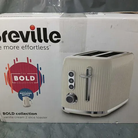 BREVILLE BOLD 2-SLICE TOASTER - CREAM