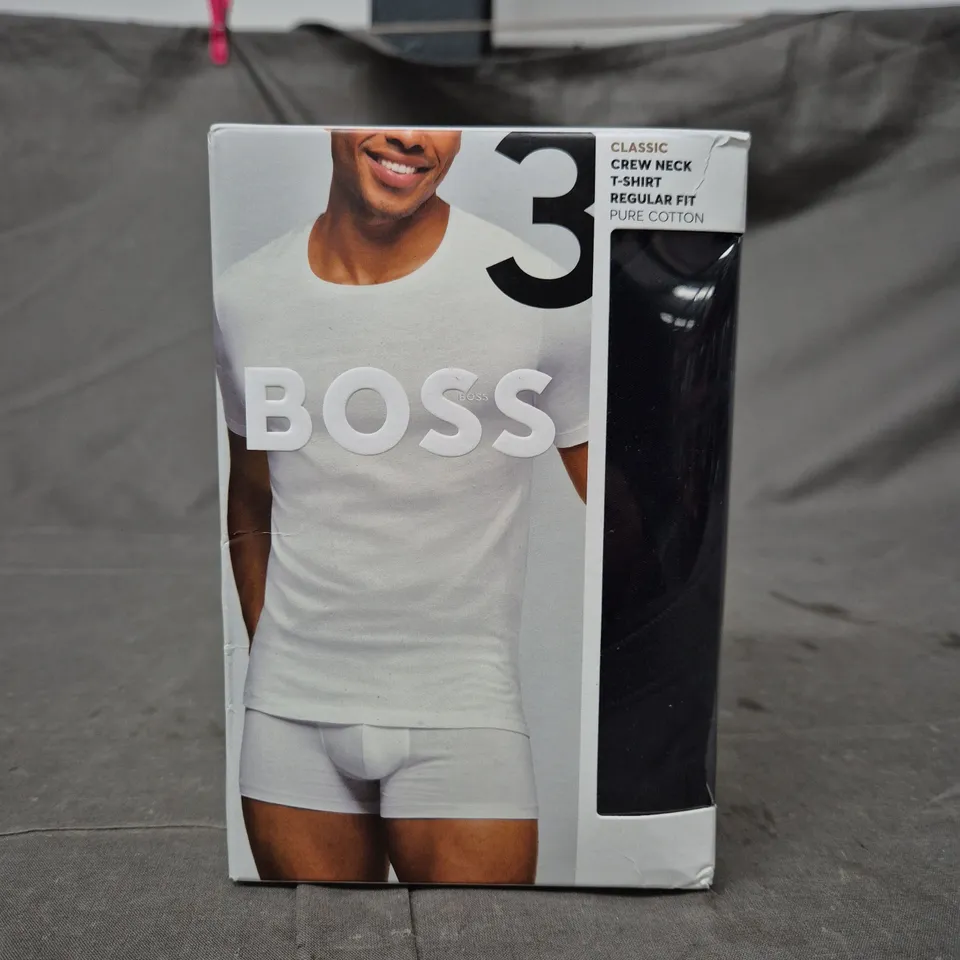 BOSS CLASSIC CREW NECK T‑SHIRT 3-PACK – WHITE – XXL