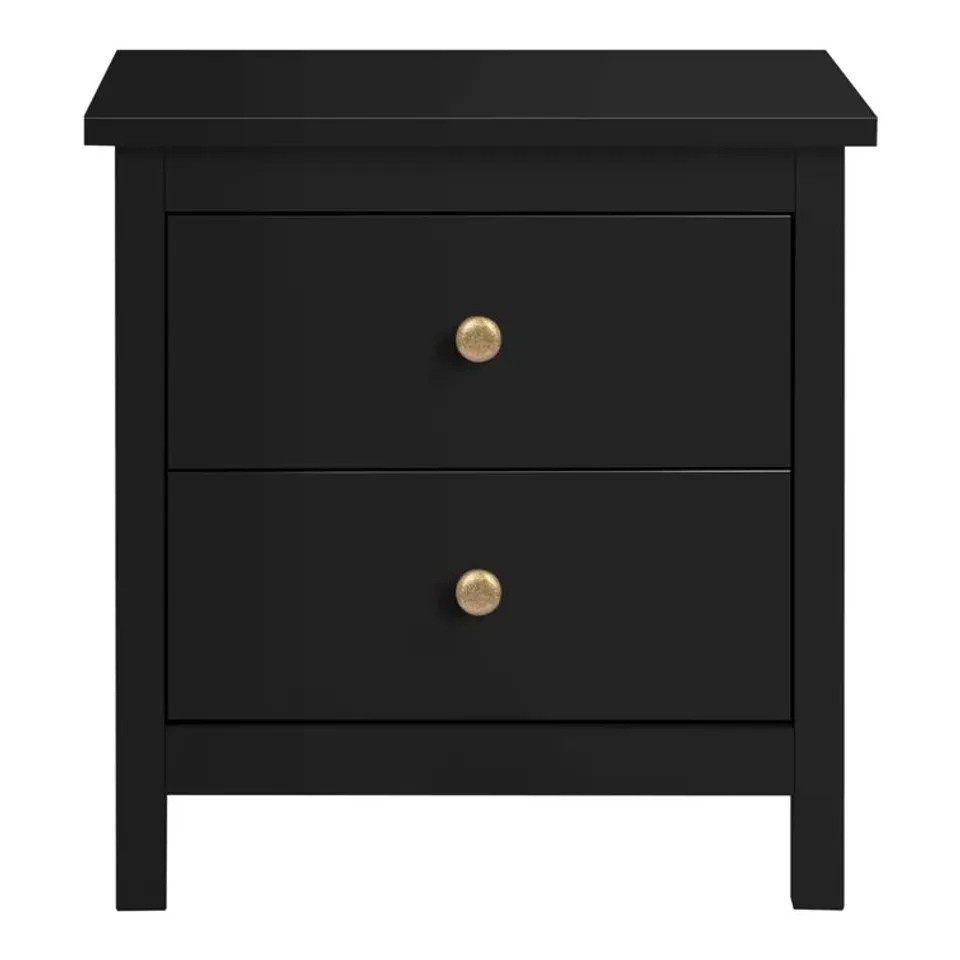 BOXED AKEIA MANUFACTURED WOOD BEDSIDE TABLE (1 BOX)