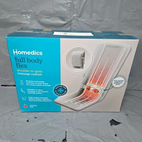 BOXED HOMEDICS FULL BODY FLEX MASSAGE CUSHION MCS-512H-EB