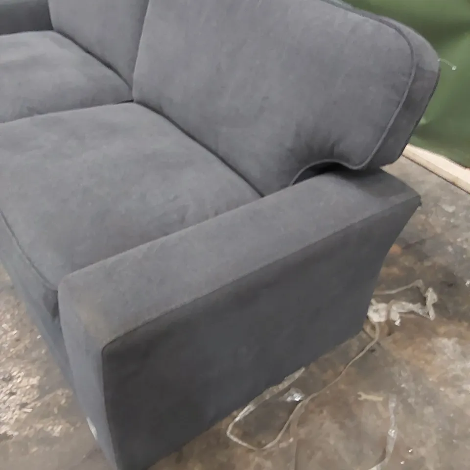 DESIGNER FABRIC 3-SEATER SOFA - GREY 