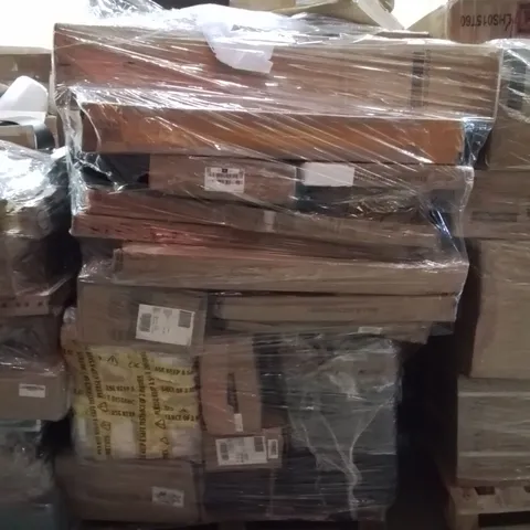 PALLET OF ASSORTED HOUSEHOLD GOODS AND PRODUCTS TO INCLUDE;BABY PLAY MAT,STANDING DESK,RETRACTABLE SAFETY GATE 