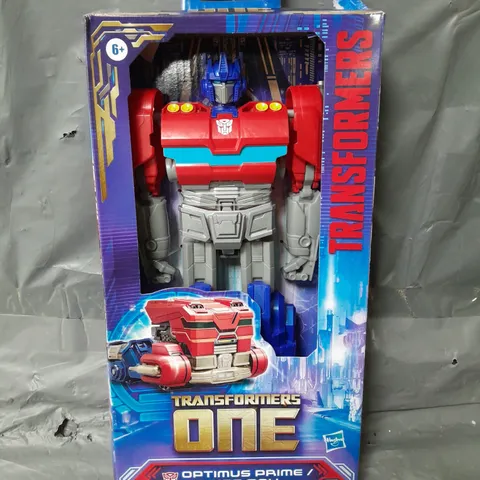 BOXED TRANSFORMERS ONE POWER FLIP OPTIMUS PRIME FIGURE