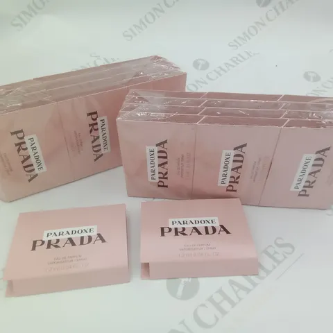 BOX OF APPROX 200 PRADA PARADOXE 1.2ML TESTER SAMPLES