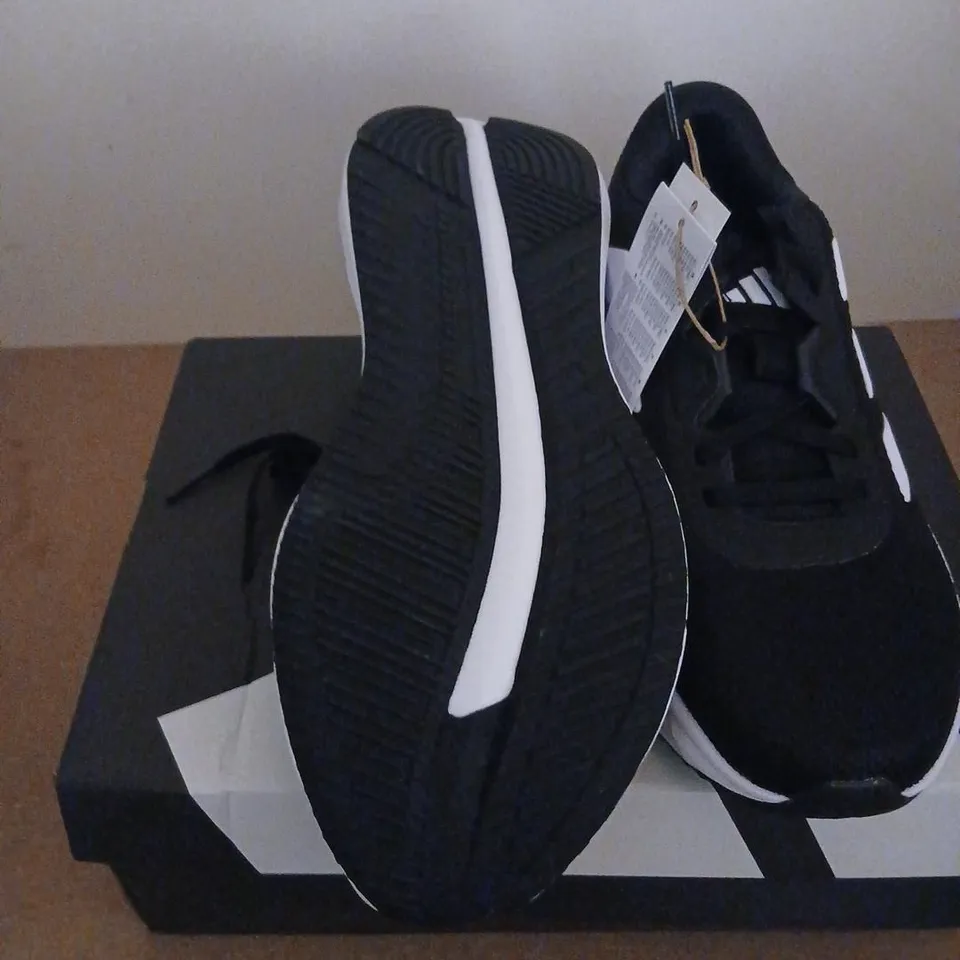 ADIDAS GALAXY 7 WOMEN'S RUNNING TRAINERS – BLACK/WHITE STRIPES, UK 6