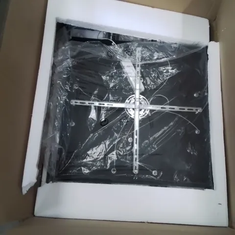 BOXED 6-LIGHT UNIQUE RECTANGLE LED DIMMABLE PENDANT (1 BOX)