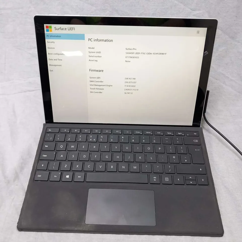 MICROSOFT SURFACE PRO 256GB