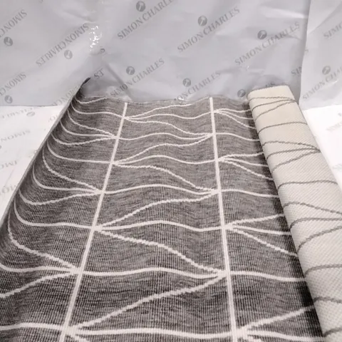 BRAND NEW PACO HOME GREY BRUGGE RUG SIZE 80CM X 150CM 