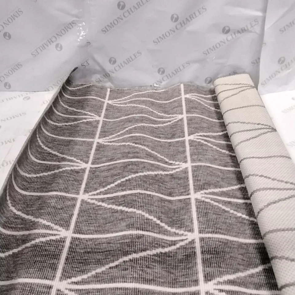 BRAND NEW PACO HOME GREY BRUGGE RUG SIZE 80CM X 150CM 