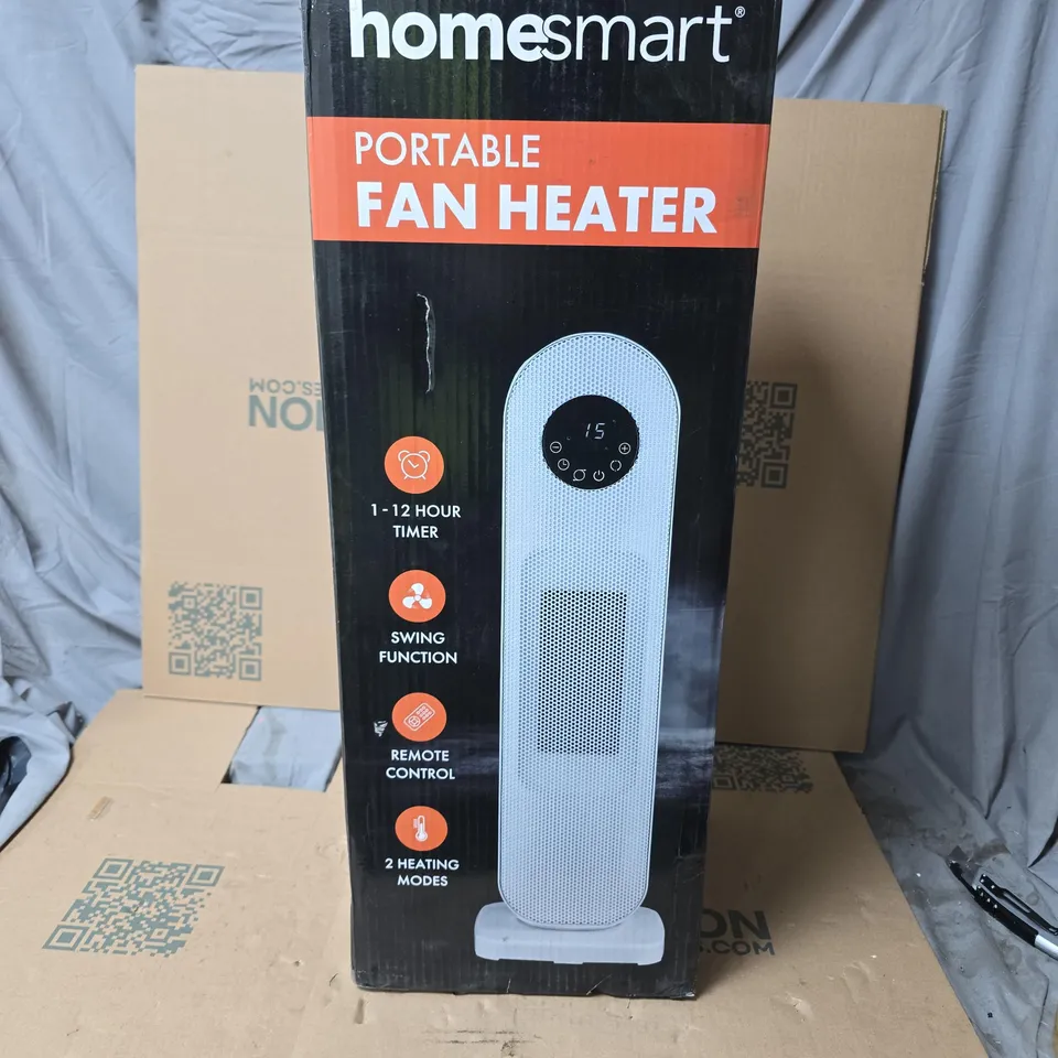 HOMESMART PORTABLE FAN HEATER – BOXED