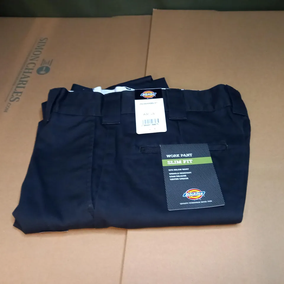 PAIR OF DICKIES SMLIM FIT WORK PANTS SIZE W 30
