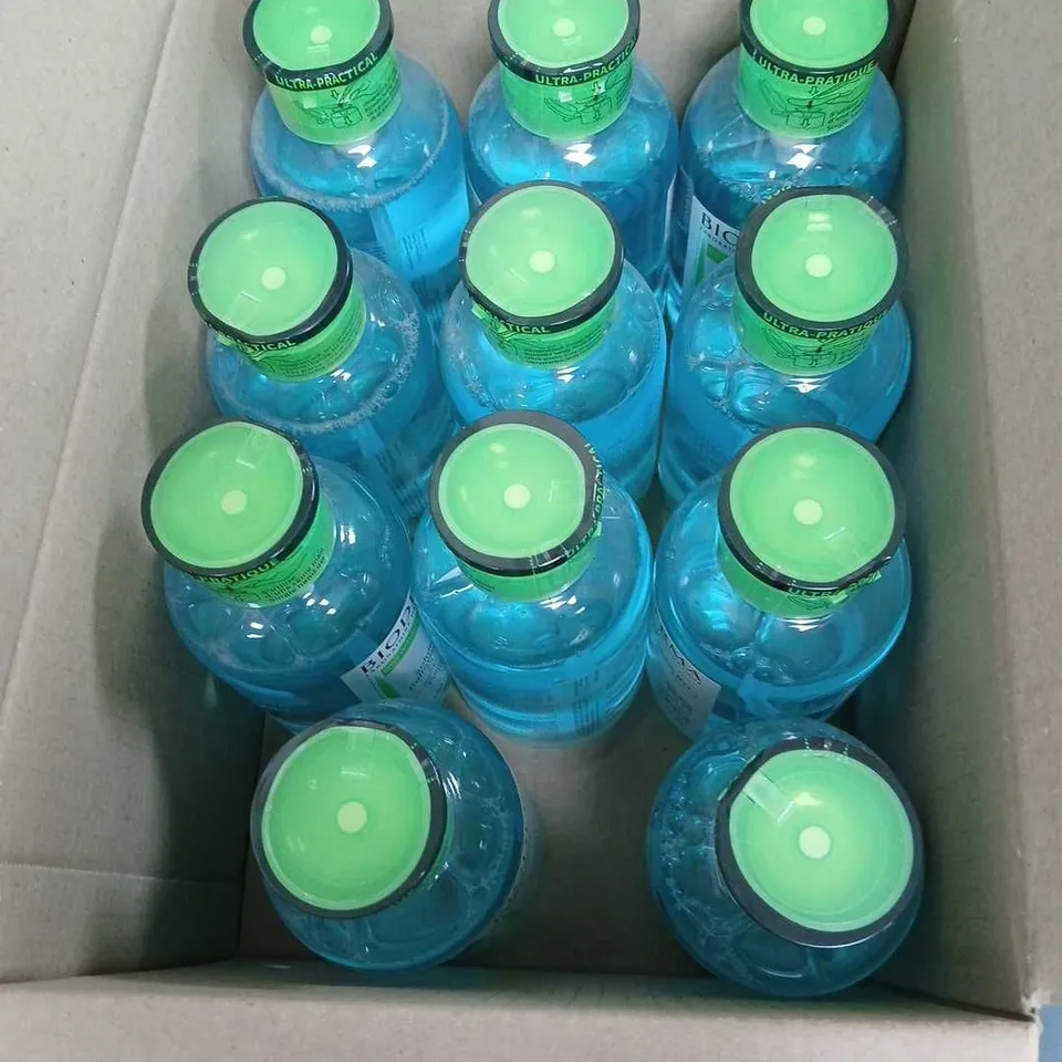 BOX OF 12 BIODERMA SEBIUM H20 REVERSE PUMP PURIFYING CLEANSING MICELLE SOLUTION 500ML - COLLECTION ONLY