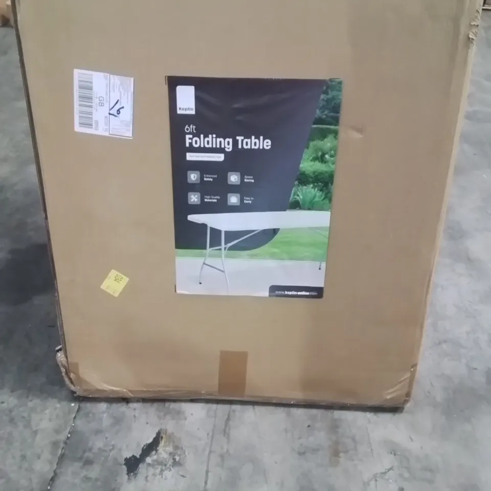 BOXED KEPLIN 6FT FOLDING TABLE
