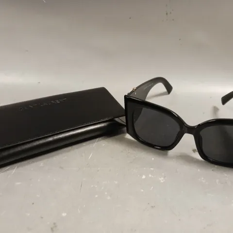 SAINT LAURENT LARGE BLACK FRAMED SUNGLASSES