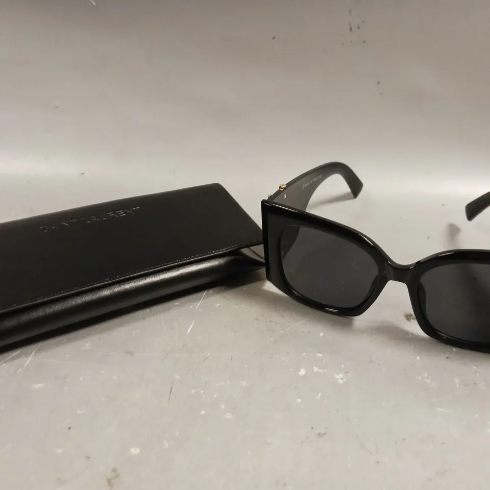 SAINT LAURENT LARGE BLACK FRAMED SUNGLASSES 