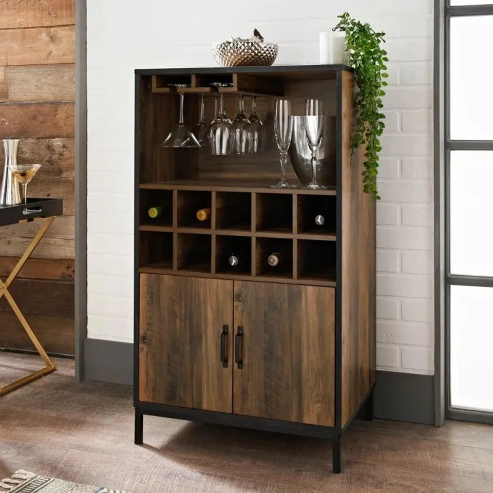 BOXED BONFIELD BAR CABINET (1 BOX)