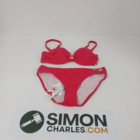 VIVANCE WOMEN'S RED BIKINI SET – TOP & BOTTOM UK SIZE 8C