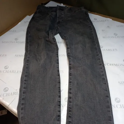 LEVIS DARK GREY DENIM JEANS SIZE 32 
