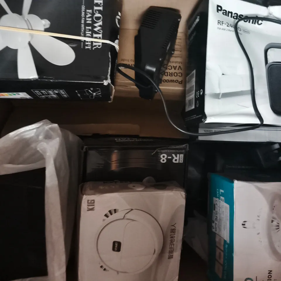 BOX OF APPROXIMATELY 10 ASSORTED HOUSEHOLD ELECTRICAL ITEMS - COLLECTION ONLY