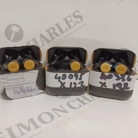 3 x MARLEY REBEL TRULY WIRELESS EARPHONES