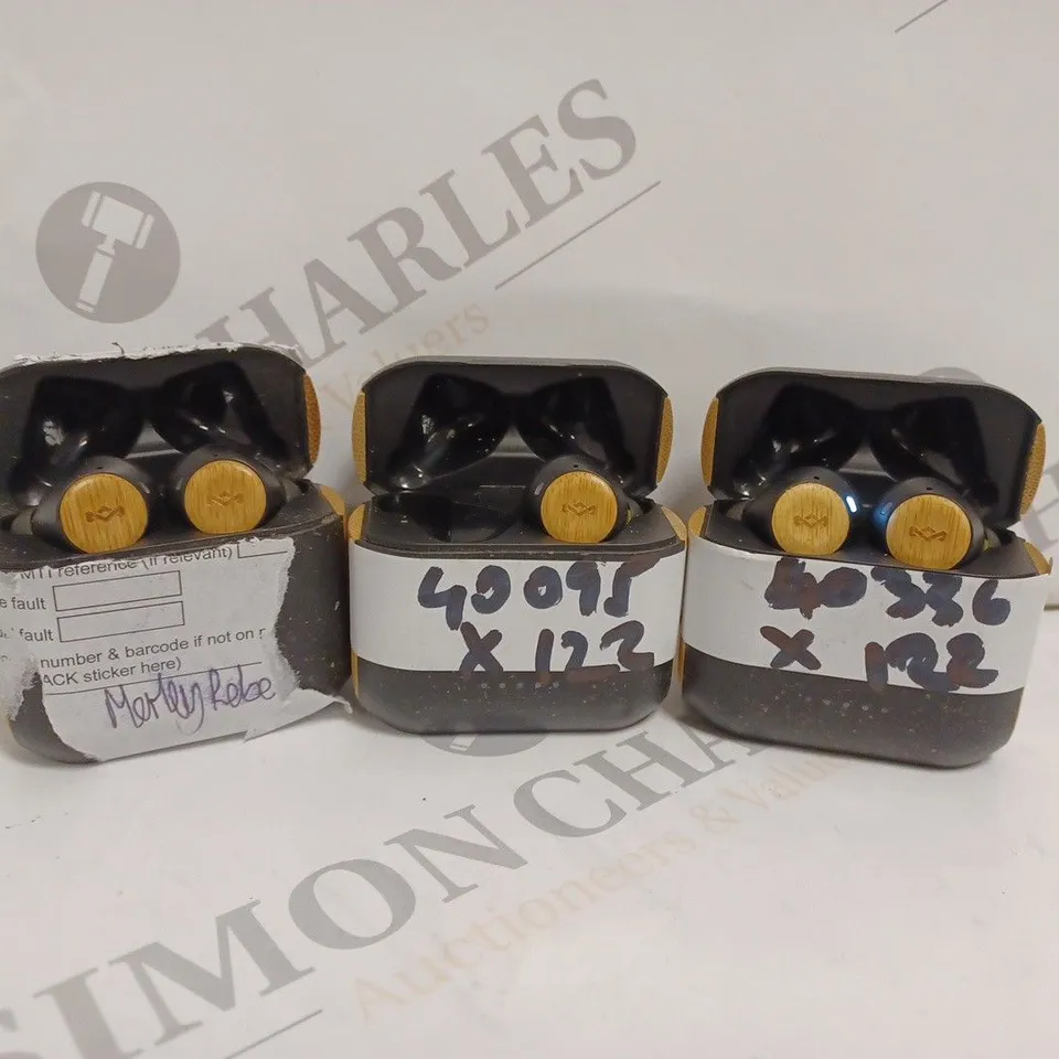 3 x MARLEY REBEL TRULY WIRELESS EARPHONES