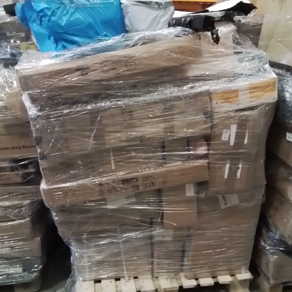 PALLET OF ASSORTED HOUSEHOLD GOODS AND PRODUCTS TO INCLUDE;FLOOR TILES,NECK MASSAGER,CAR ELECTROMAGNETIC 