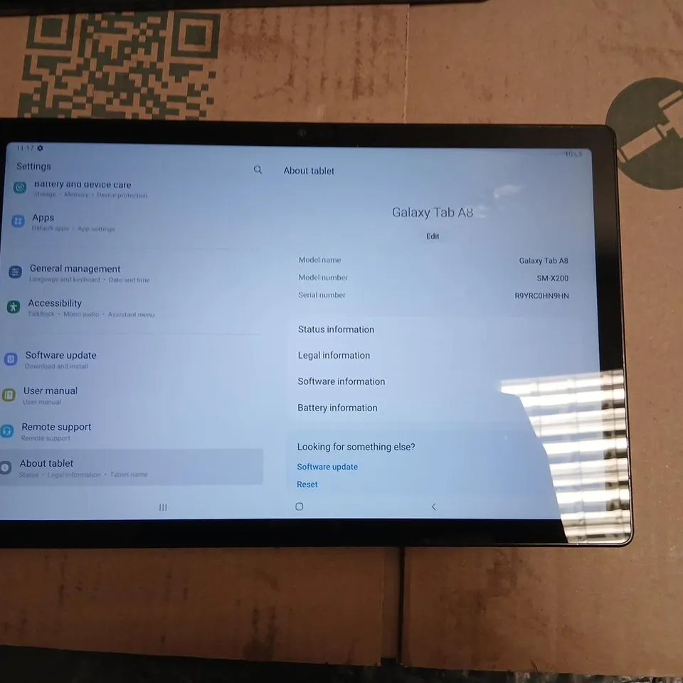SAMSUNG GALAXY TAB A8 TABLET (SM-X200)